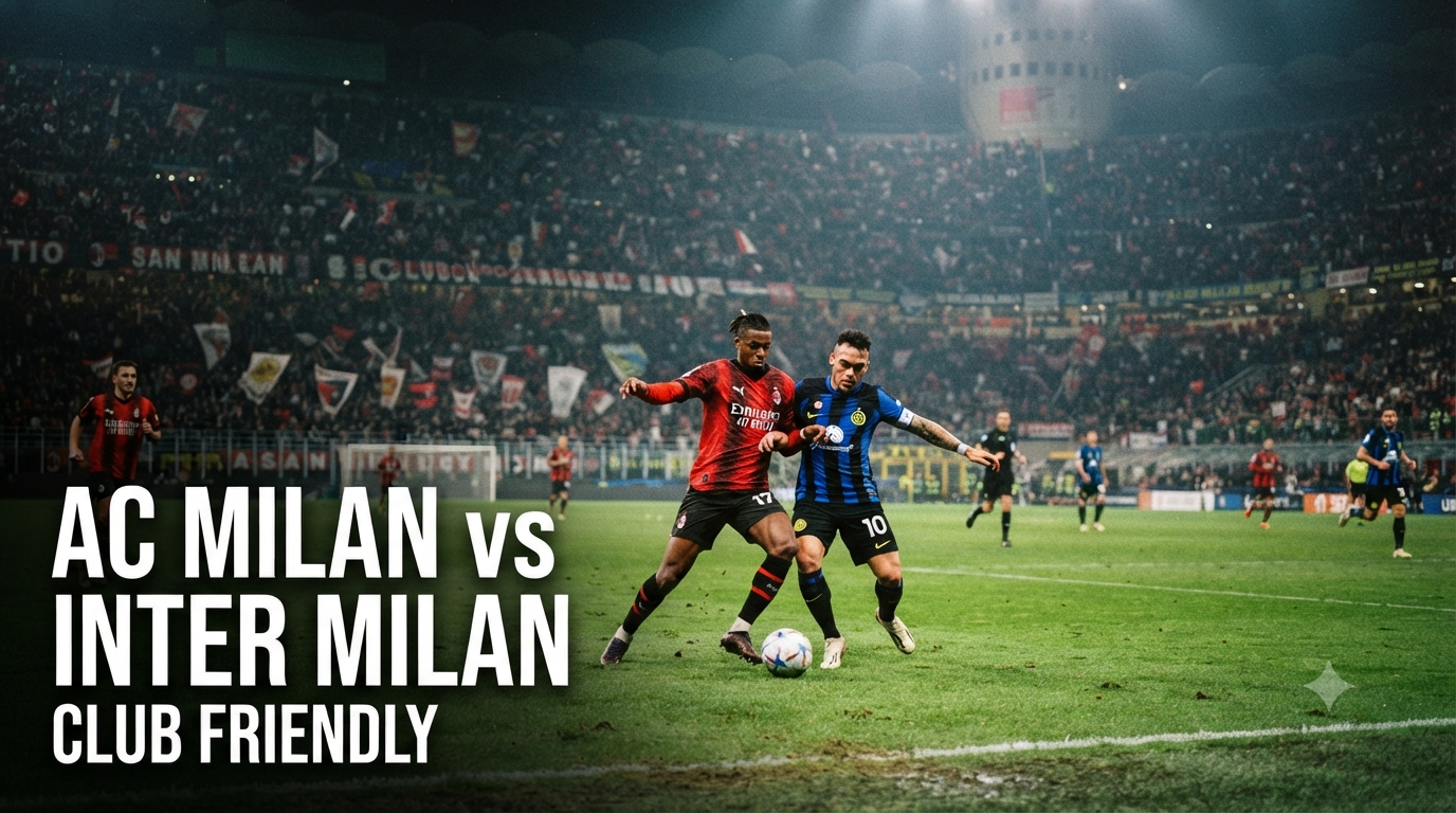 Score808 Menyediakan Streaming AC Milan vs Inter Milan Club Friendly Sore Ini Pukul 18.00 WIB Secara Langsung